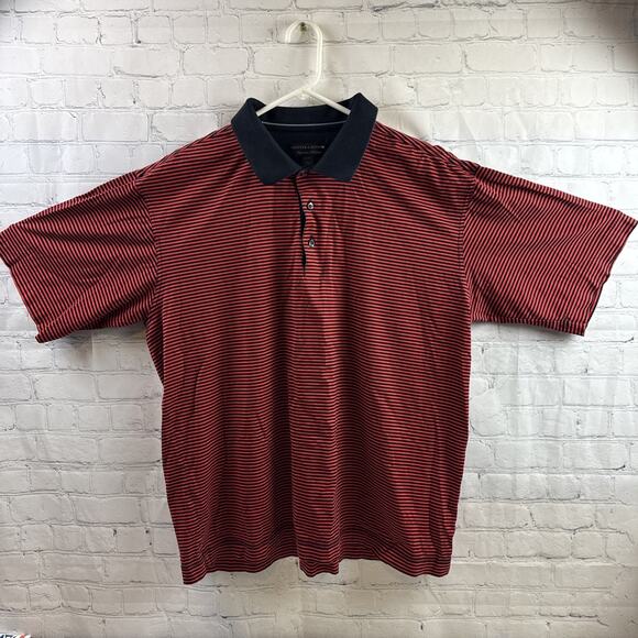 Cutter & Buck Signature Collection Mens Polo Shirt Size XL Black & White Stripes - Picture 2 of 10